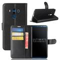 Huawei Mate 10 Pro Wallet Case with Magnetic Closure - Black