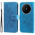 Huawei Mate 70 Air Mandala Series Wallet Case - Blue
