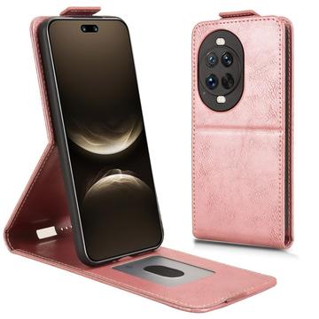 Huawei Nova 14 Ultra Vertical Flip Case with Stand - Rose Gold