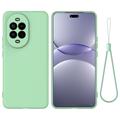 Huawei Nova 15 Liquid Silicone Case with Hand Strap - Green