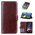 Huawei Nova Y90/Enjoy 50 Pro Wallet Case with Magnetic Closure - Brown