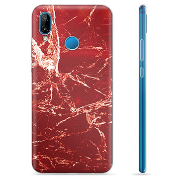 Huawei P20 Lite TPU Case - Red Marble
