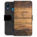 Huawei P20 Lite Premium Wallet Case - Wood