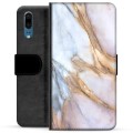 Huawei P20 Premium Wallet Case - Elegant Marble