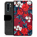 Huawei P30 Pro Premium Wallet Case - Vintage Flowers