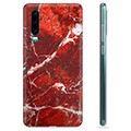 Huawei P30 TPU Case - Red Marble