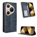 Huawei Pura 80 Ultra Retro Wallet Case with Magnetic Closure