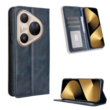 Huawei Pura 80 Ultra Retro Wallet Case with Magnetic Closure
