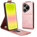 Huawei Pura 90 Pro Vertical Flip Case with Stand - Rose Gold