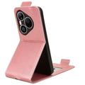Huawei Pura 90 Pro Vertical Flip Case with Stand - Rose Gold