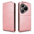 Huawei Pura 90 Pro Vertical Flip Case with Stand - Rose Gold