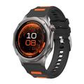 Huawei Watch GT 7/GT 7 Pro Quick Release Dual-Color Silicone Sports Strap - Black / Orange