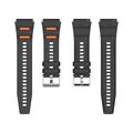 Huawei Watch GT 7/GT 7 Pro Quick Release Dual-Color Silicone Sports Strap - Black / Orange