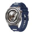 Huawei Watch GT 7/GT 7 Pro Quick Release Dual-Color Silicone Sports Strap - Dark Blue / White