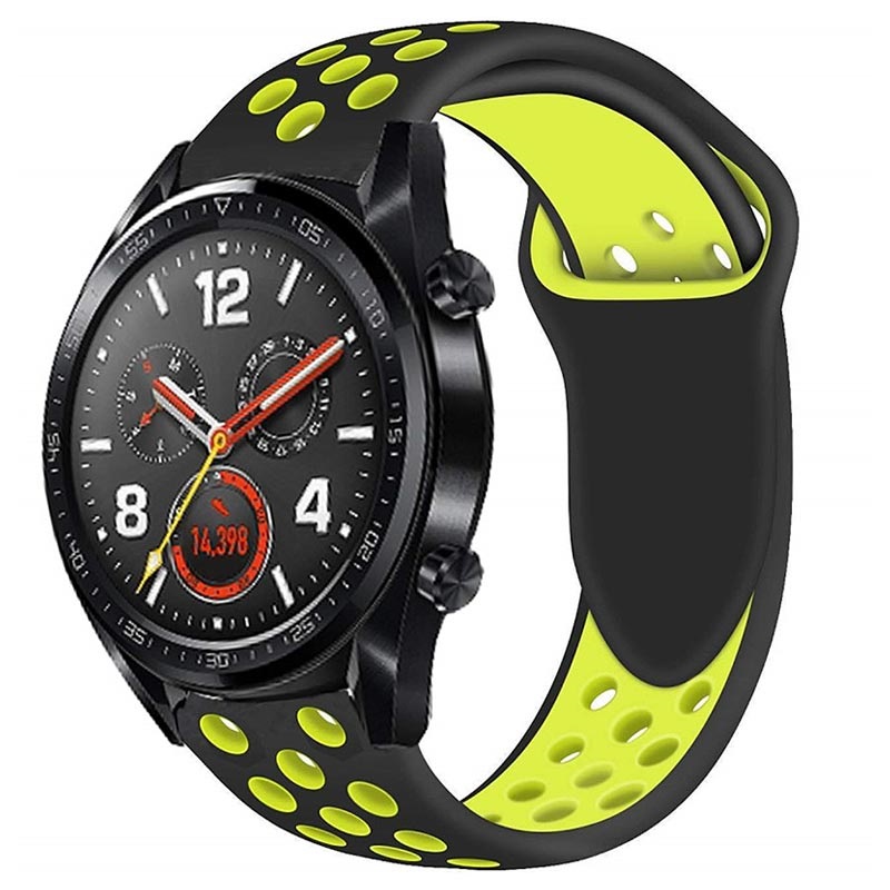 huawei watch gt black silicone strap