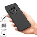Huawei nova 15 Max Liquid Silicone Case with Hand Strap - Black