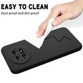 Huawei nova 15 Max Liquid Silicone Case with Hand Strap - Black
