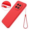 Huawei nova 15 Max Liquid Silicone Case with Hand Strap - Red