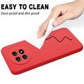 Huawei nova 15 Max Liquid Silicone Case with Hand Strap - Red