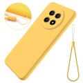 Huawei nova 15 Max Liquid Silicone Case with Hand Strap - Yellow