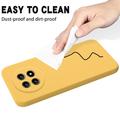 Huawei nova 15 Max Liquid Silicone Case with Hand Strap - Yellow