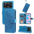 Huawei nova 16 SE Mandala Wallet Case with Wrist Strap - Blue