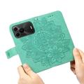 Huawei nova 16 SE Mandala Wallet Case with Wrist Strap - Mint Green