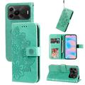 Huawei nova 16 SE Mandala Wallet Case with Wrist Strap - Mint Green