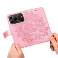 Huawei nova 16 SE Mandala Wallet Case with Wrist Strap - Pink