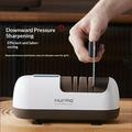 Hurma HM-802 Electric Knife Sharpener with Diamond Grinding Wheel - White