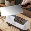 Hurma HM-802 Electric Knife Sharpener with Diamond Grinding Wheel - White