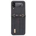 Samsung Galaxy Z Flip4 5G Hybrid Case with Card Holder - Black