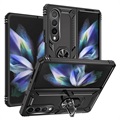 Samsung Galaxy Z Fold4 5G Hybrid Case with Metal Kickstand - Black