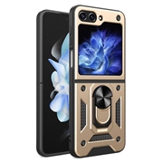 Samsung Galaxy Z Flip6/Z Flip7 FE Hybrid Case with Ring Holder - Gold