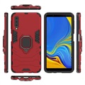 Samsung Galaxy A7 (2018) Hybrid Case with Ring Holder - Red
