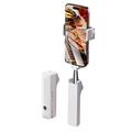 I6 Mini Bluetooth Selfie Stick with 360-Degree Rotation - White