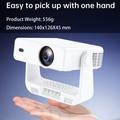 IMC880 Portable Mini Projector with 4K Video Decoding - Android 14 - White