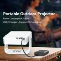 IMC880 Portable Mini Projector with 4K Video Decoding - Android 14 - White