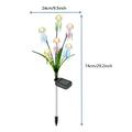 IP65 Waterproof 6-Head Solar Jellyfish Garden Lights - Warm Light