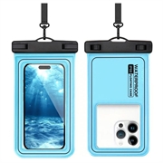 IP68 Waterproof Floating Case for Swimming, Diving and Surfing - Blue