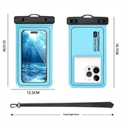 IP68 Waterproof Floating Case for Swimming, Diving and Surfing - Blue