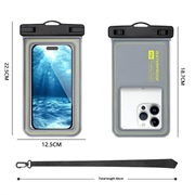IP68 Waterproof Floating Case for Swimming, Diving and Surfing - Grey