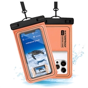 IP68 Waterproof Floating Case for Swimming, Diving and Surfing - Orange