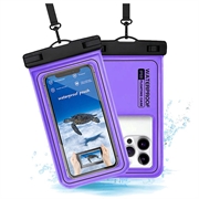 IP68 Waterproof Floating Case for Swimming, Diving and Surfing - Purple