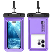IP68 Waterproof Floating Case for Swimming, Diving and Surfing - Purple