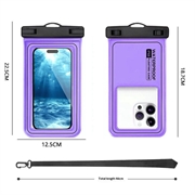 IP68 Waterproof Floating Case for Swimming, Diving and Surfing - Purple