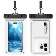 IP68 Waterproof Floating Case for Swimming, Diving and Surfing - White