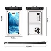 IP68 Waterproof Floating Case for Swimming, Diving and Surfing - White