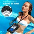 IPX8 Waterproof Floating Phone Case with Dual Storage Compartments - 7.5" - Pink