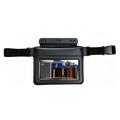 IPX8 Waterproof Floating Waist Bag with Touch Window - 8.5" - Black
